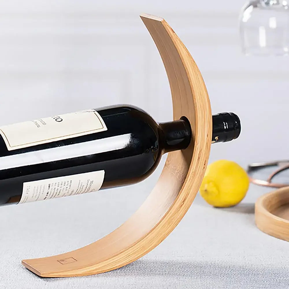 Suporte para Vinho em Bambu - Equilíbrio
